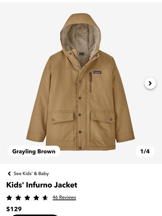 Patagonia Other - Patagonia Kids Infurno Jackey